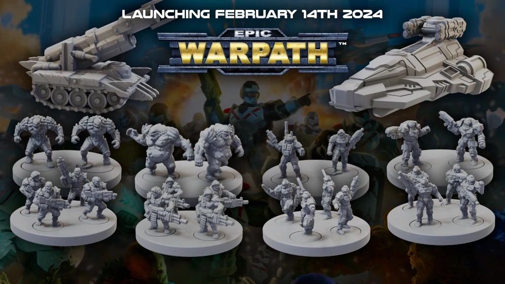 A selection of Epic Warpath models.